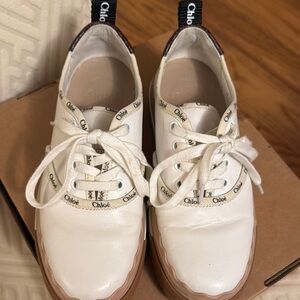 Chloe White Sneakers Minimalist Design